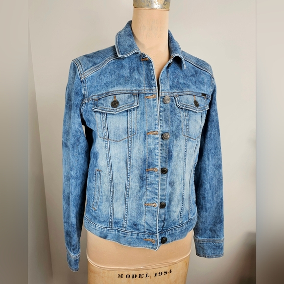 Eddie Bauer Heritage Americana Classic Trucker Denim Jacket Small - Picture 1 of 11